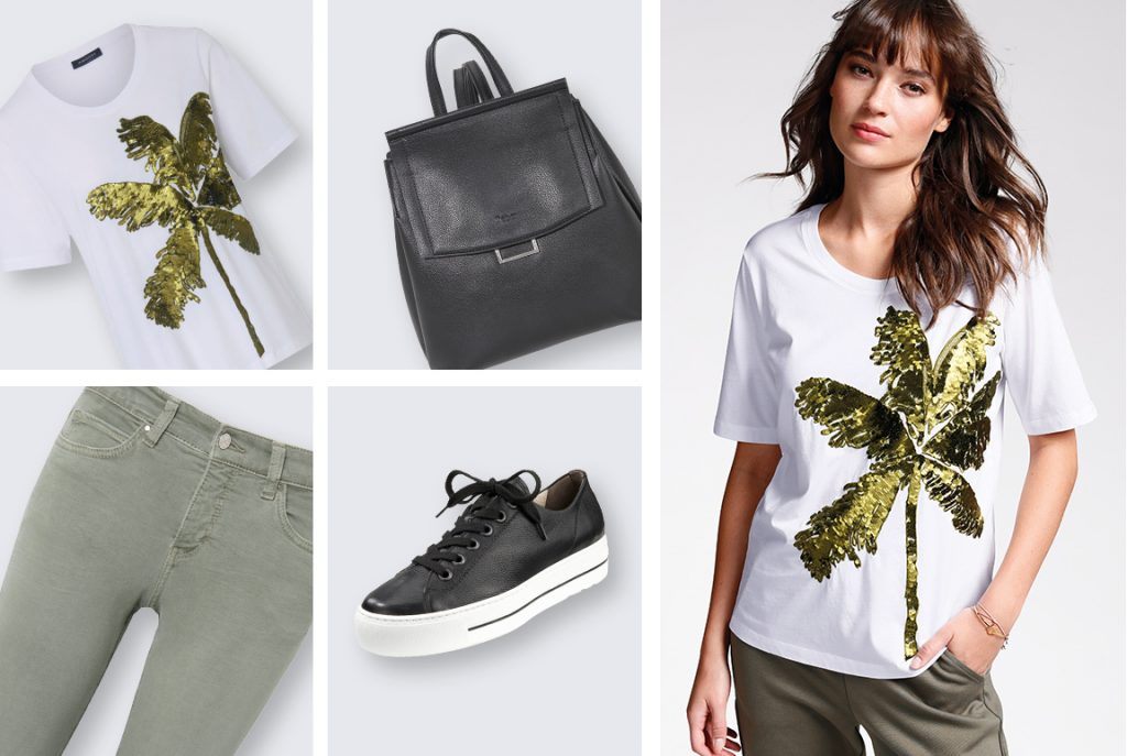 Stijl 2: wit T-shirt met jeans