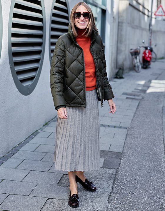 Annette Weber: breimode-trends: de gebreide rok Look 1