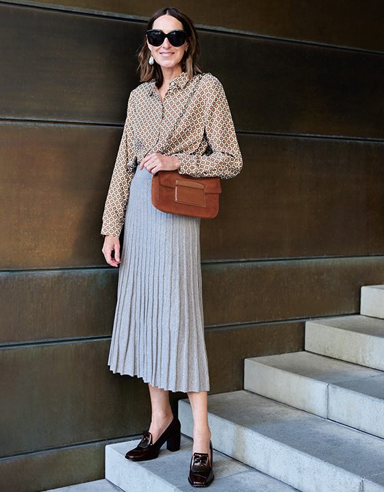 Annette Weber: breimode-trends: de gebreide rok Look 2