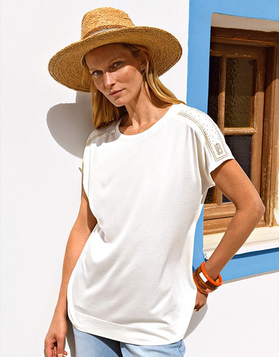 Halslijn Guide: Shirt met ronde hals