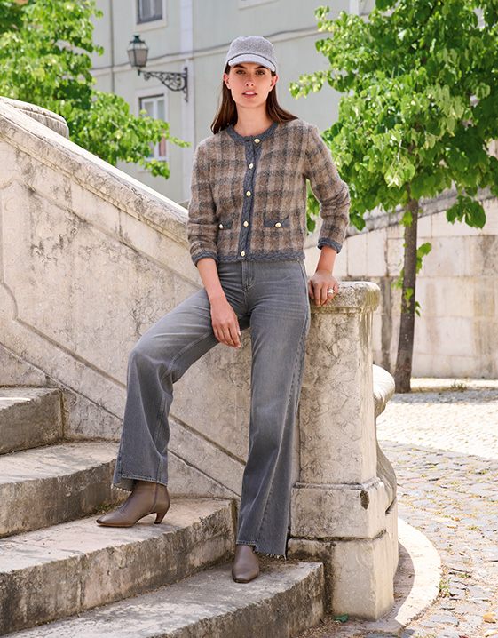 Bruin combineren: Look met Grijsbruin