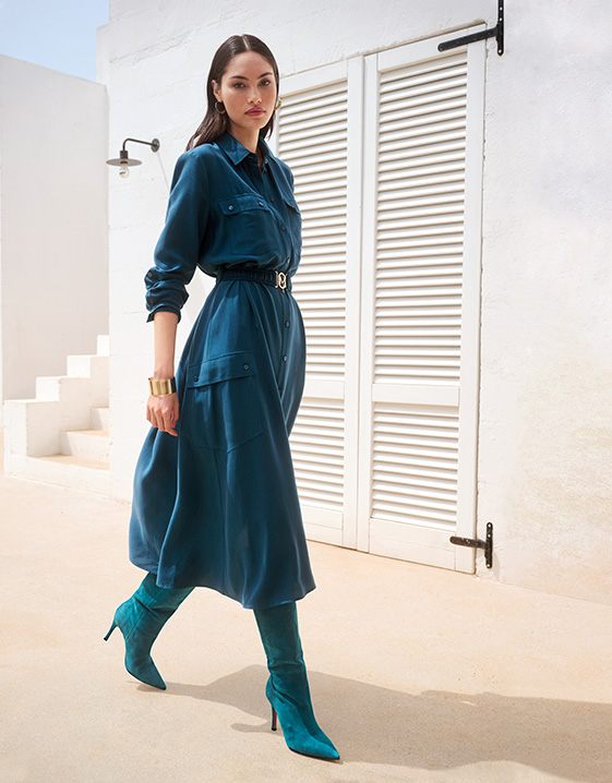 Feestelijke outfits voor kerst, oud & nieuw: look met jurk