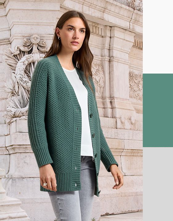 Groen combineren: Look met Jade