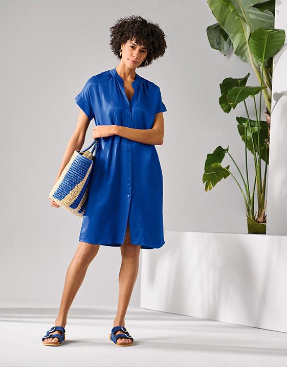 Keylooks April: Beachjurk in blauw