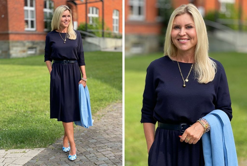 Kleur- en stijladvies: blauw voor herfsttypes