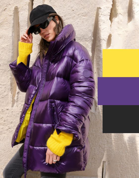 Paars combineren - Look met Aubergine