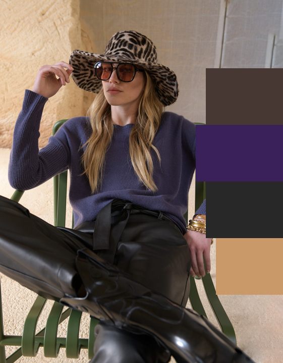 Paars combineren - Look met Braam