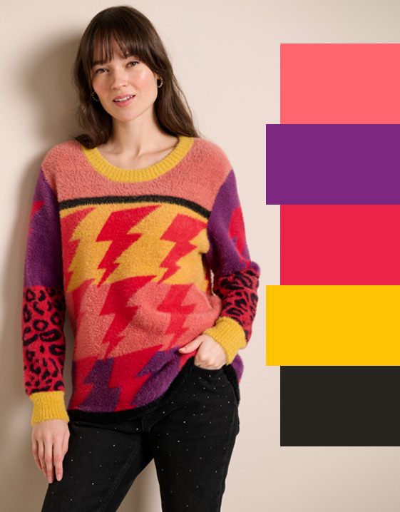 Paars combineren - Look met Druif