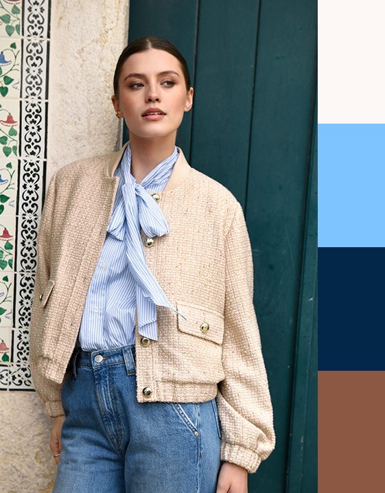 Look mit Himmelblau