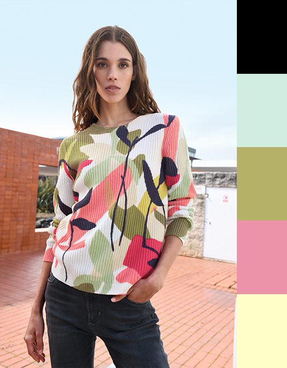 Pastellfarben kombinieren: Look mit Mintgrün