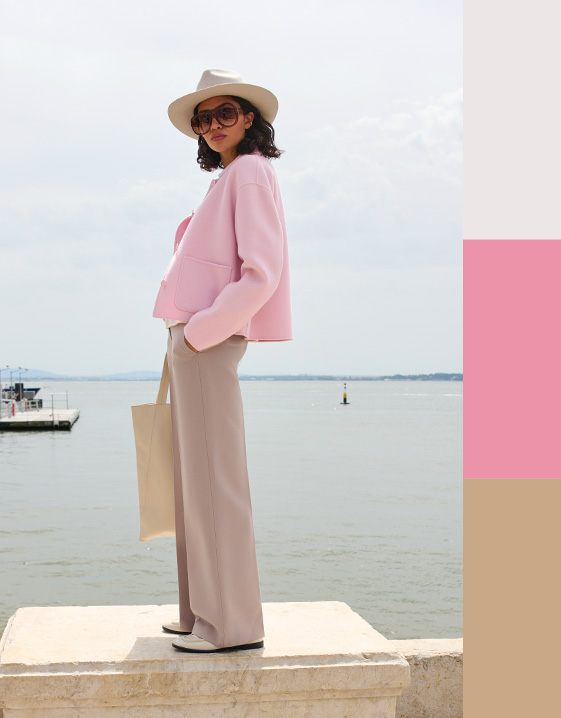 Pink und Rosa kombinieren: Look mit Rosé