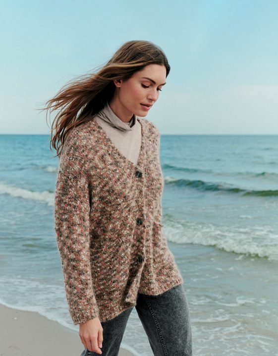Vesten voor elk figuur: korte cardigan